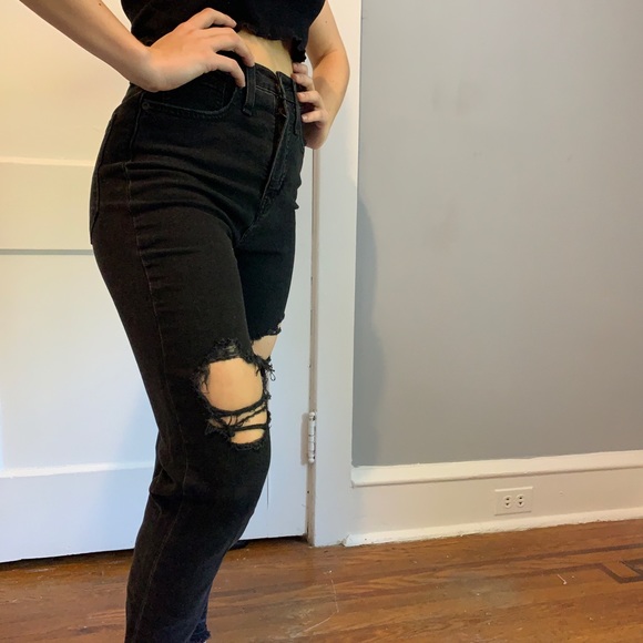 Madewell Momjean in Rain wash - Picture 2 of 4